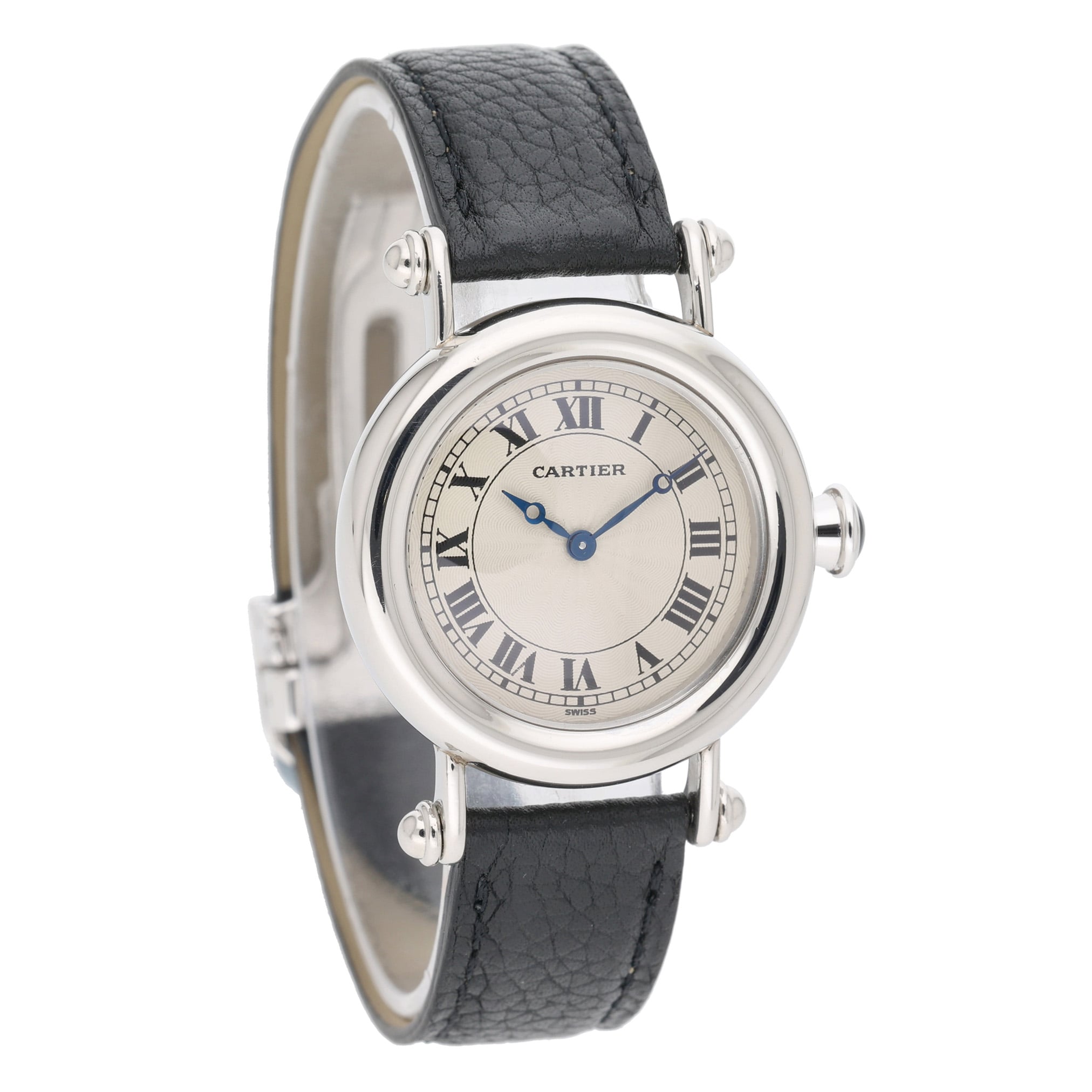 Cartier Diabolo 1462 with white dial and platinum case - product image 3