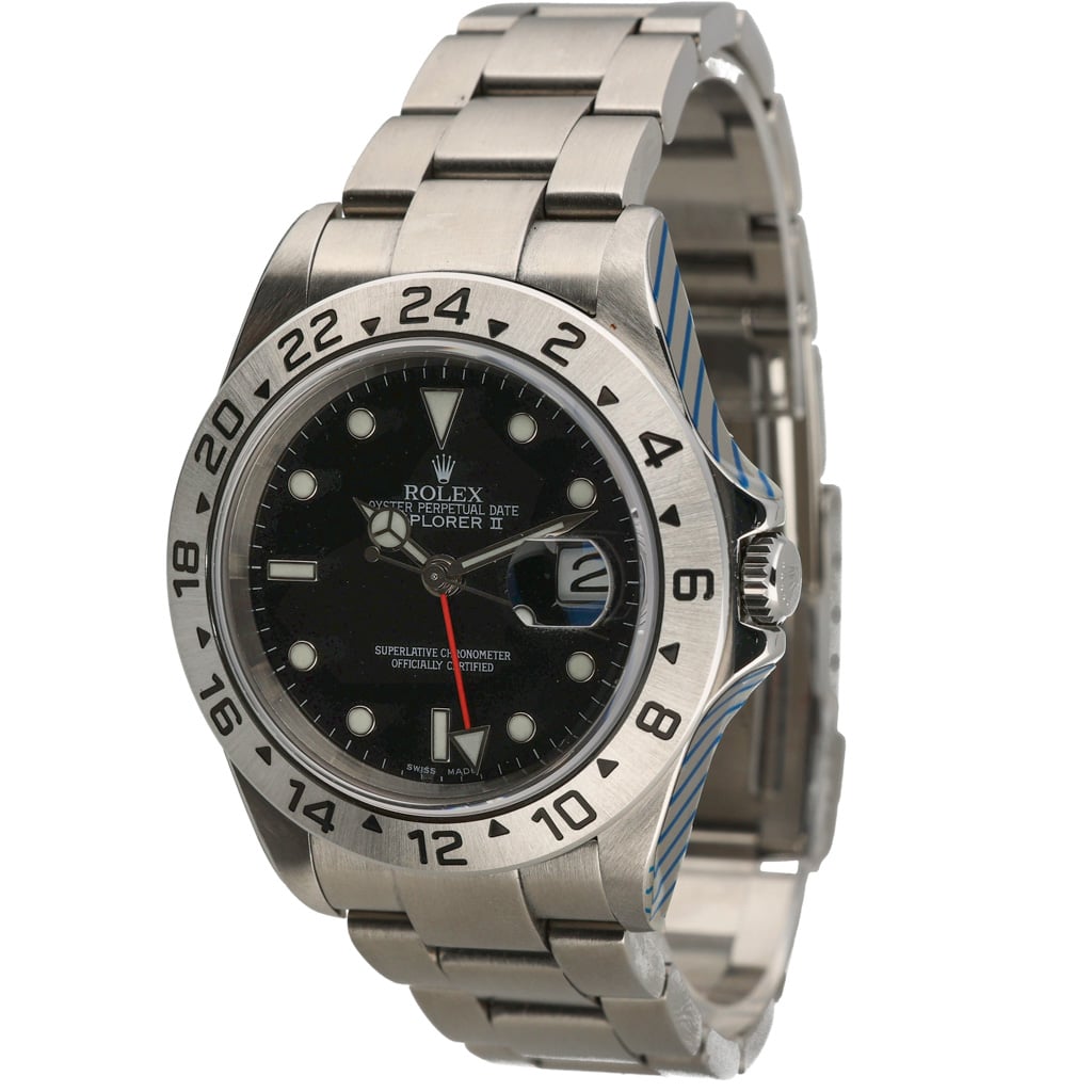Rolex Explorer II 16570 with black dial and oystersteel case - product image 3