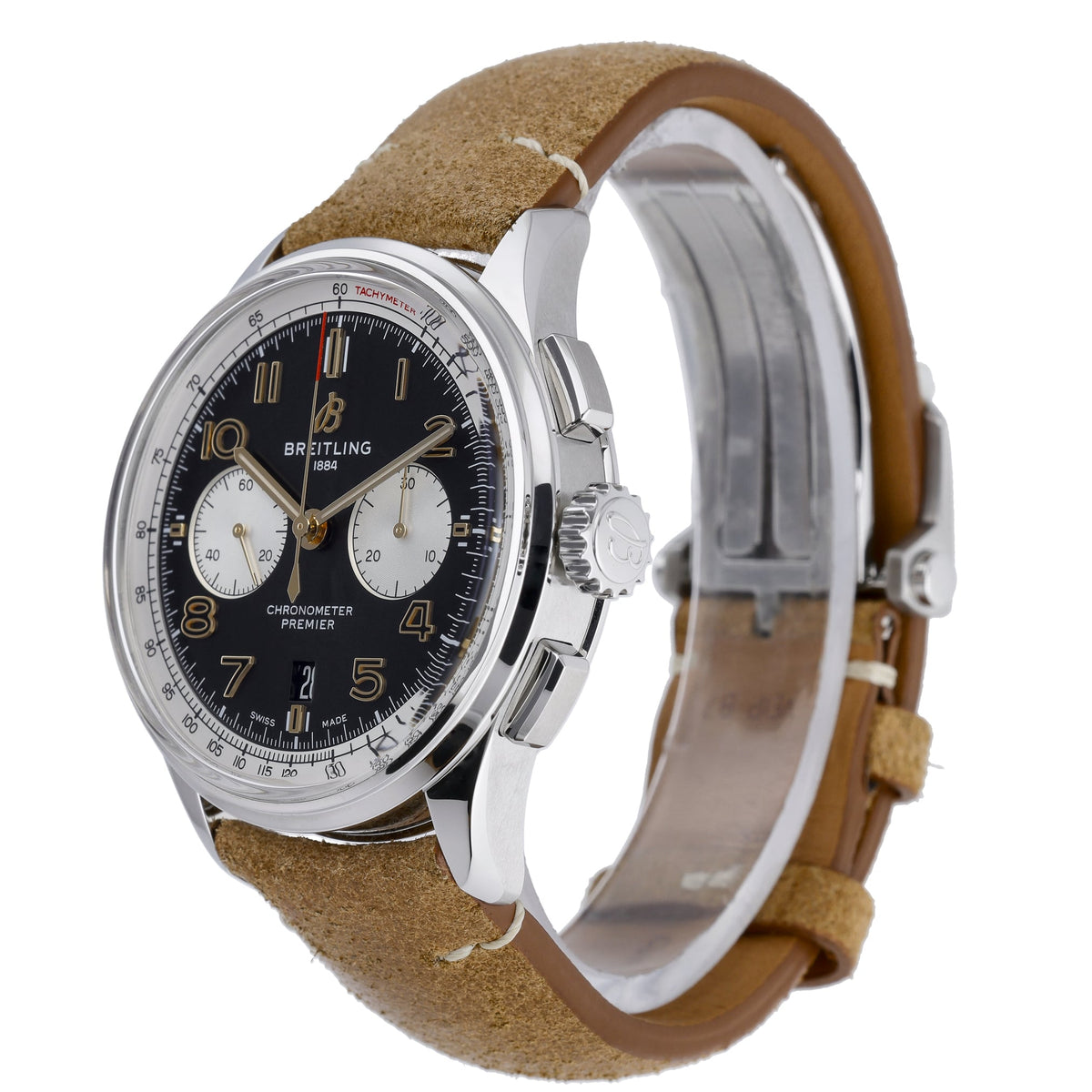 Breitling Premier B01 Chronograph 42 AB0118A21B1X1 with black dial and steel case - product image 3