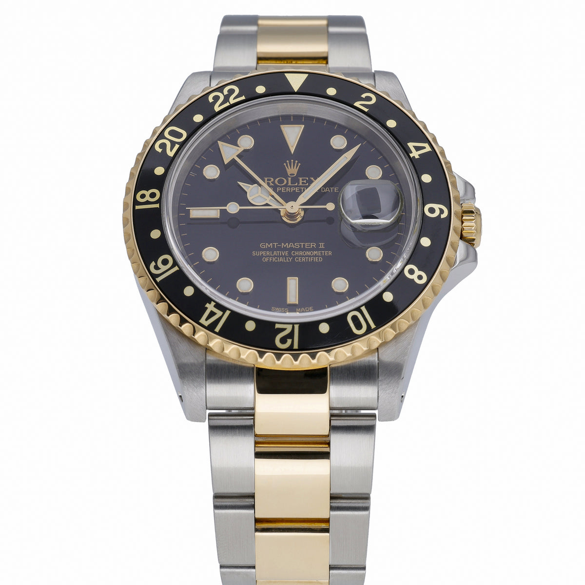 Rolex GMT-Master II 16713 with black dial and steel & yellow gold case - product image 2