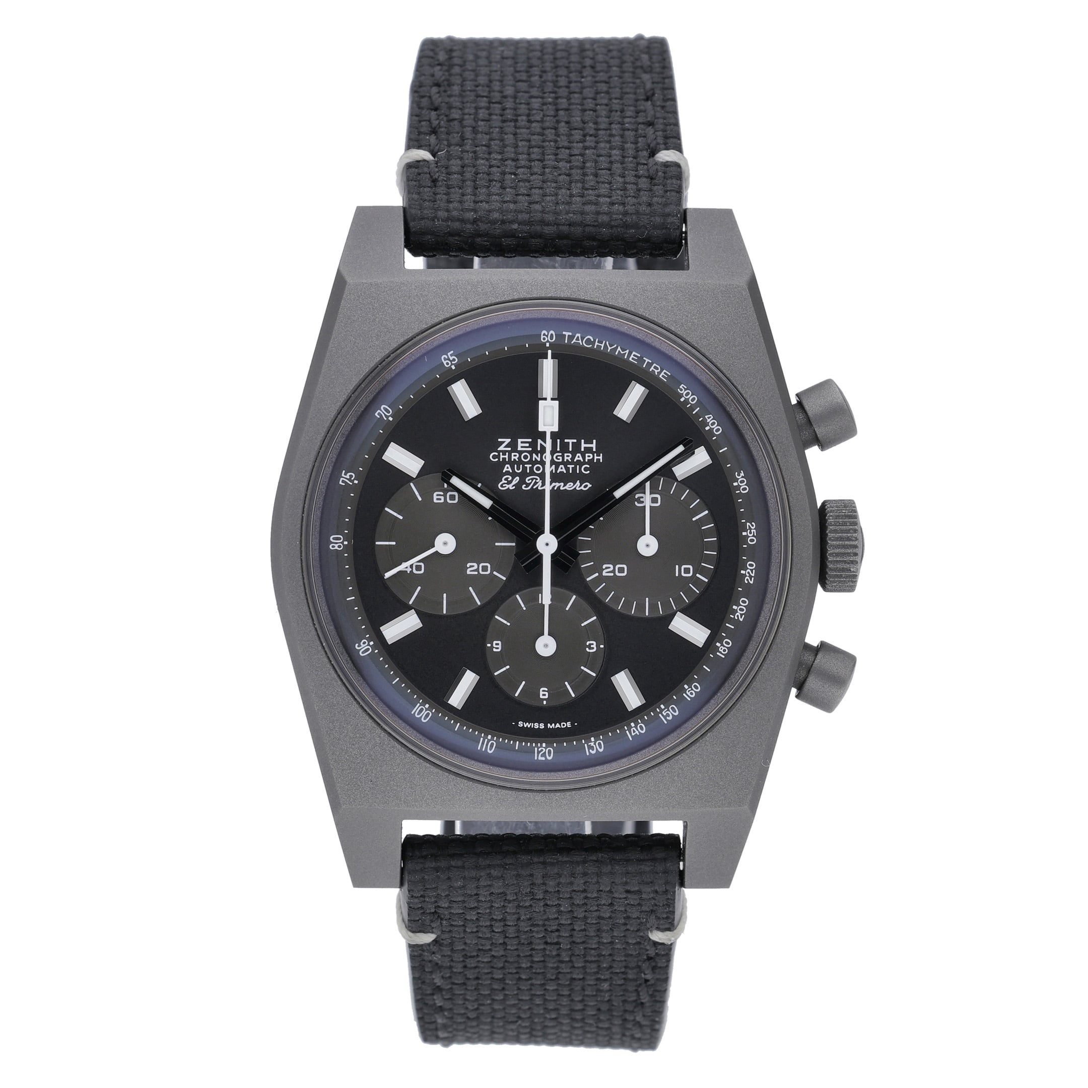 Zenith El Primero Chronomaster 97.T384.4061/21.C822 with black dial and titanium case - product image 2