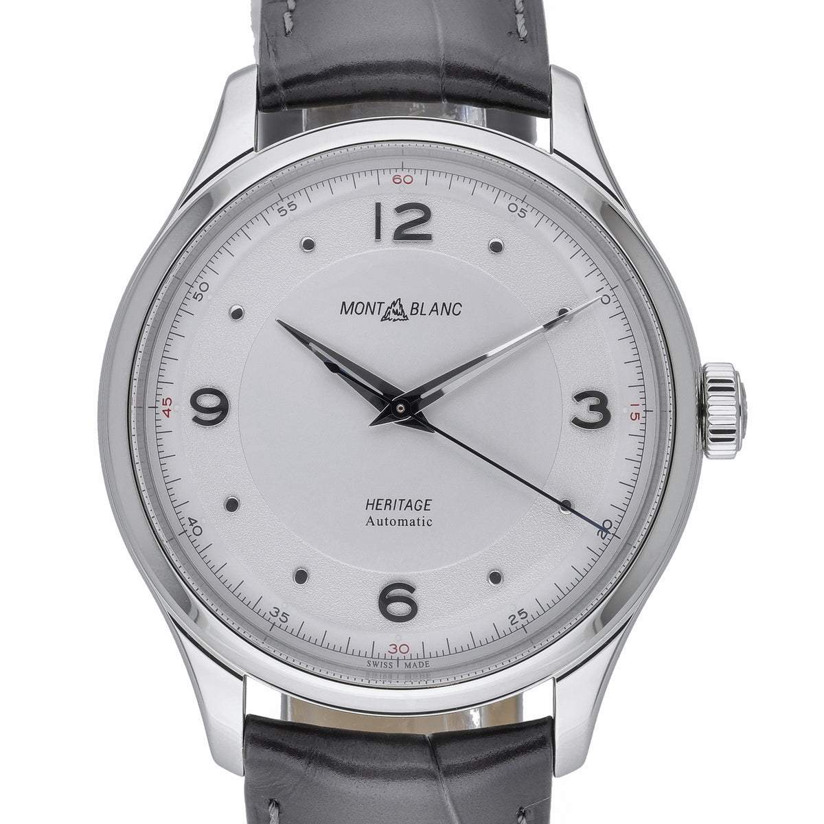 Montblanc Heritage Automatic MB119943 with silver dial and steel case