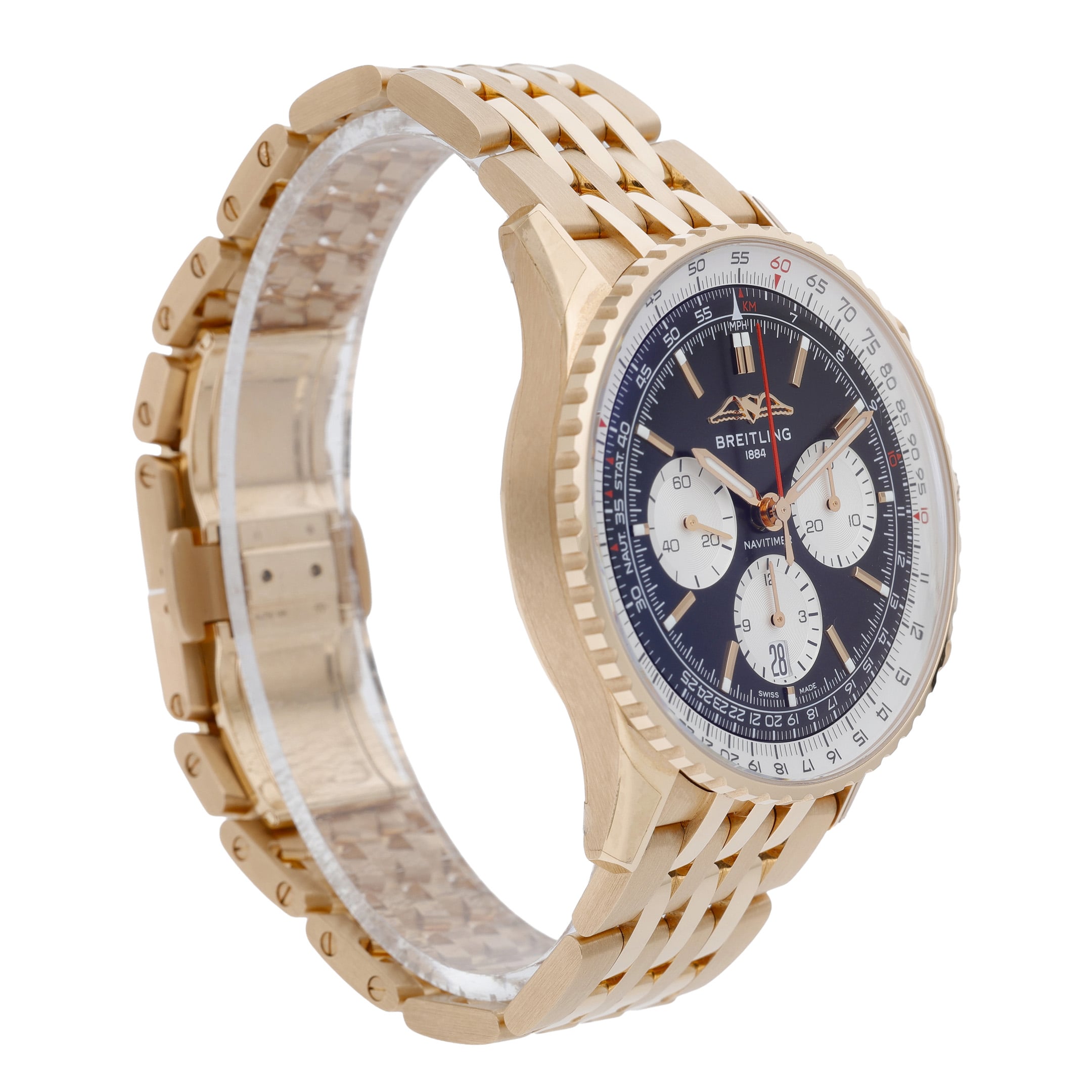 Breitling Navitimer B01 Chronograph 43 RB0138211B1R1 with black dial and 18ct rose gold case - product image 4