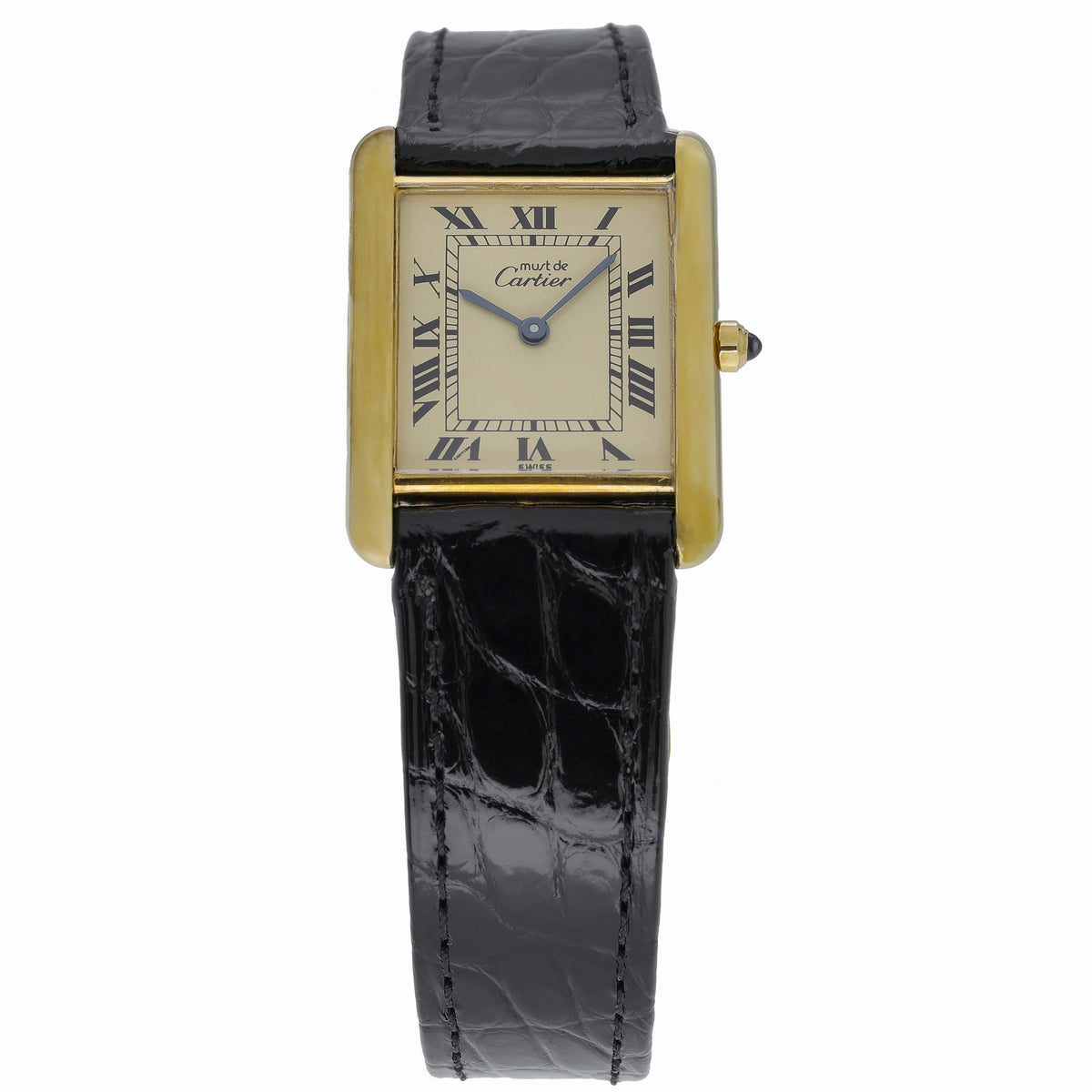 Cartier Tank Vermeil 81006 with champagne dial and gold plated case - product image 2