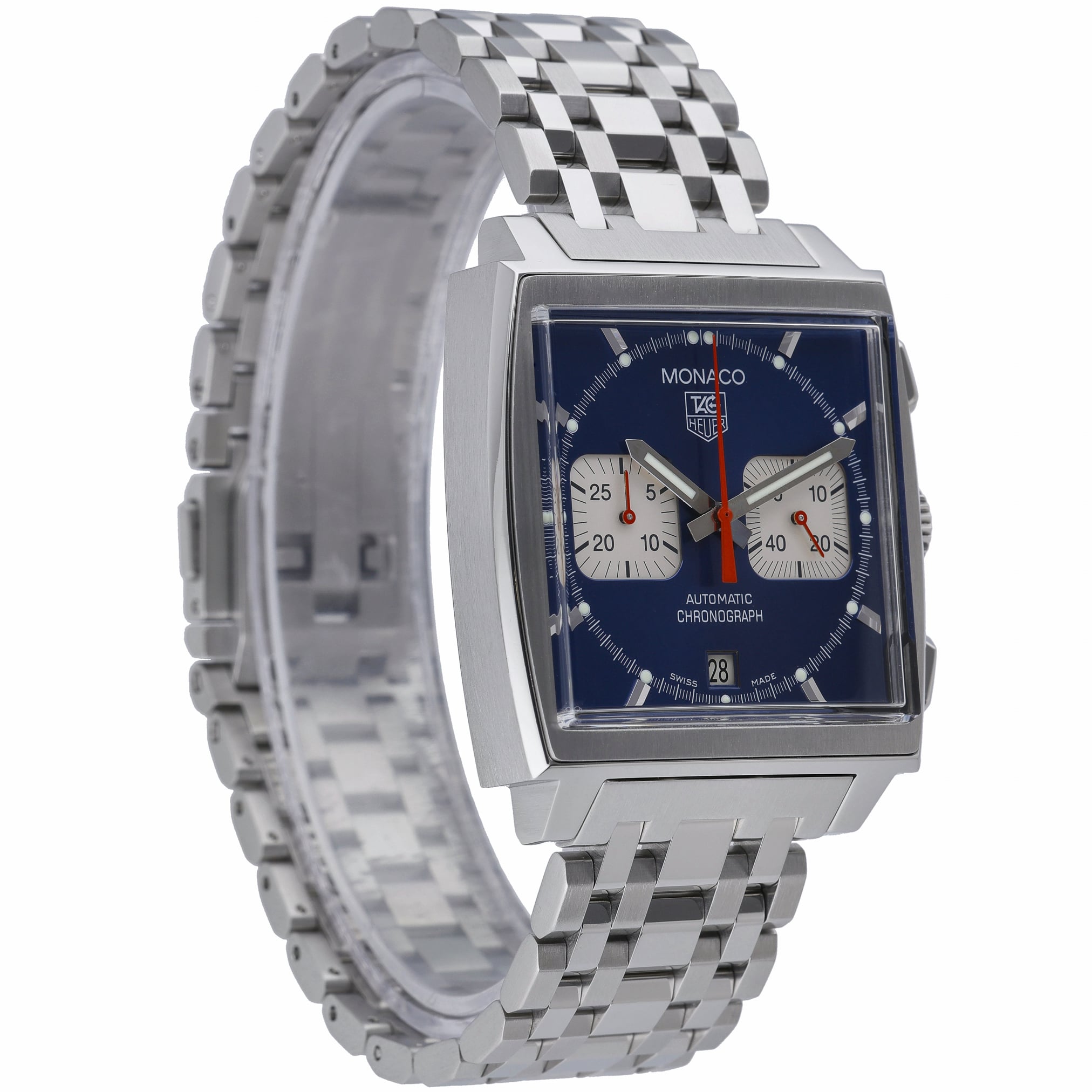 Tag Heuer Monaco CW2113-0 with blue dial and steel case - product image 4