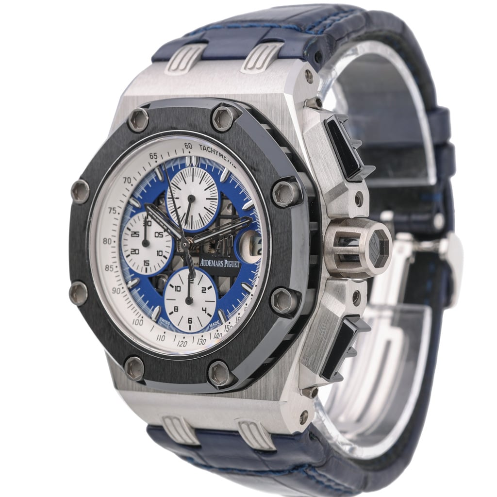 Audemars Piguet Rubens Barrichello 26078PO.OO.D018CR.01 with blue dial and platinum case - product image 3