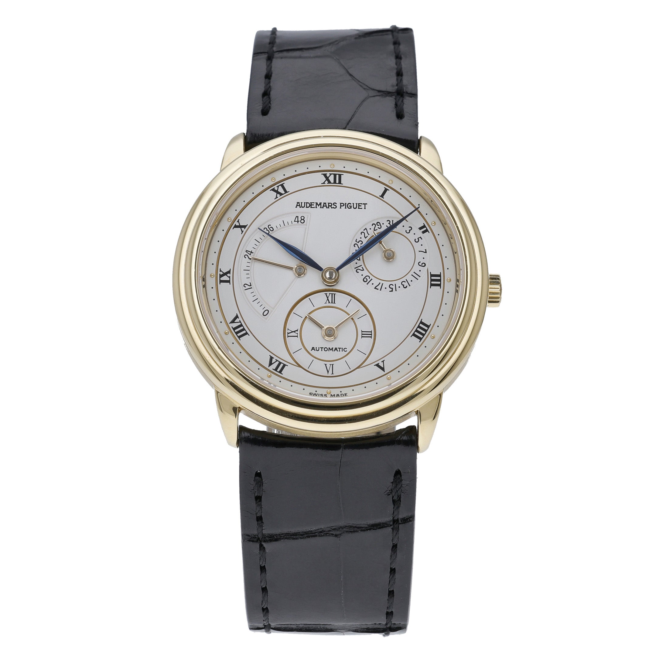 Audemars Piguet Dual Time 25685BA with white dial and 18ct yellow gold case - product image 3