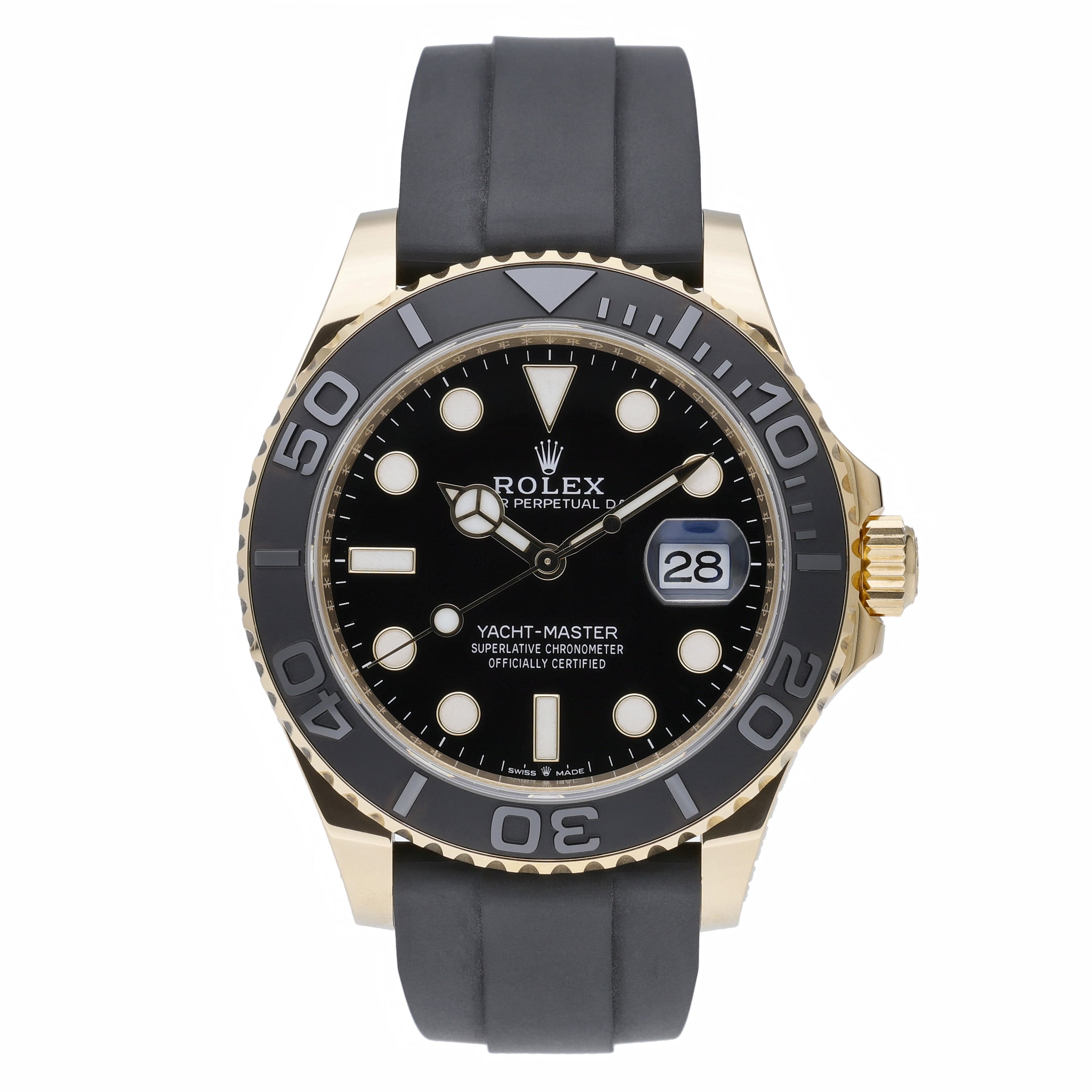Rolex Yacht-Master II 226658 with black dial and 18ct yellow gold case - product image 2