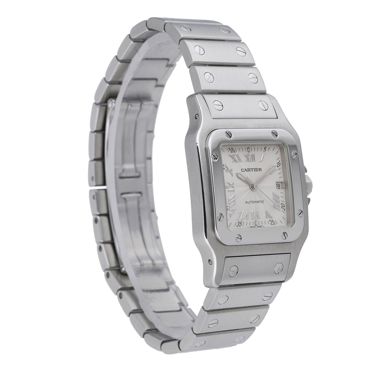 Cartier Santos Galbee 2319 with silver dial and steel case - product image 4