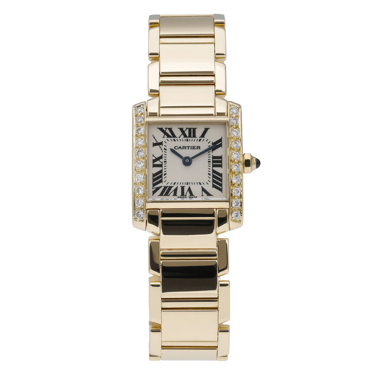 Cartier Tank Francaise 1820 with white dial and 18ct yellow gold case - product image 3