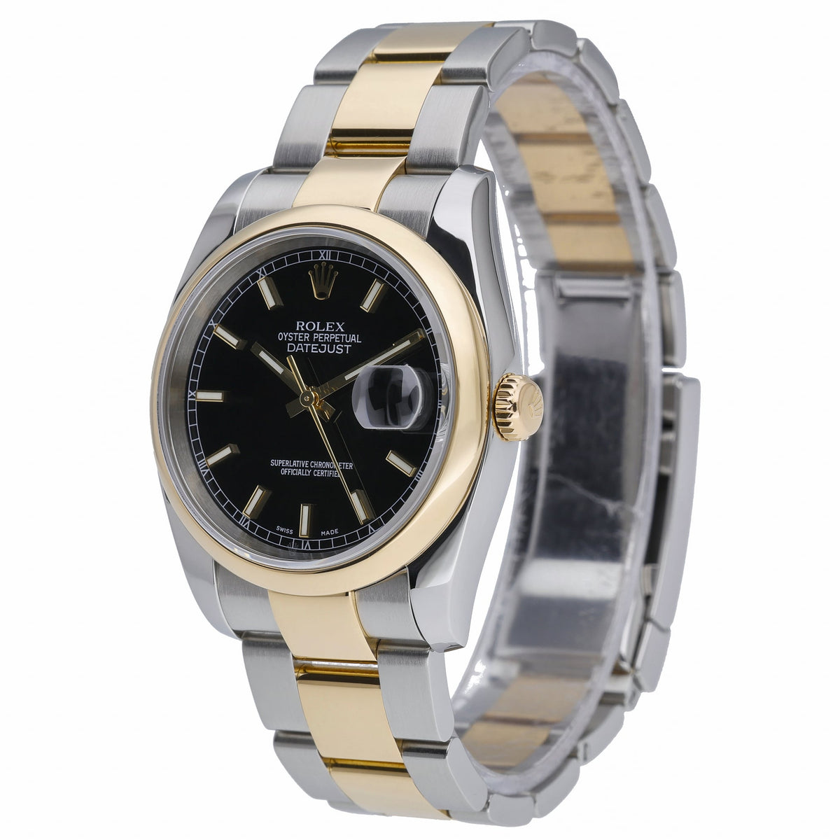 Rolex Datejust 36 116203 with black dial and steel & yellow gold case - product image 3