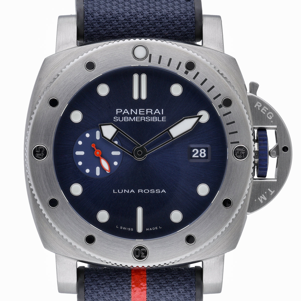Panerai Luminor Submersible PAM 01391 with blue dial and steel case