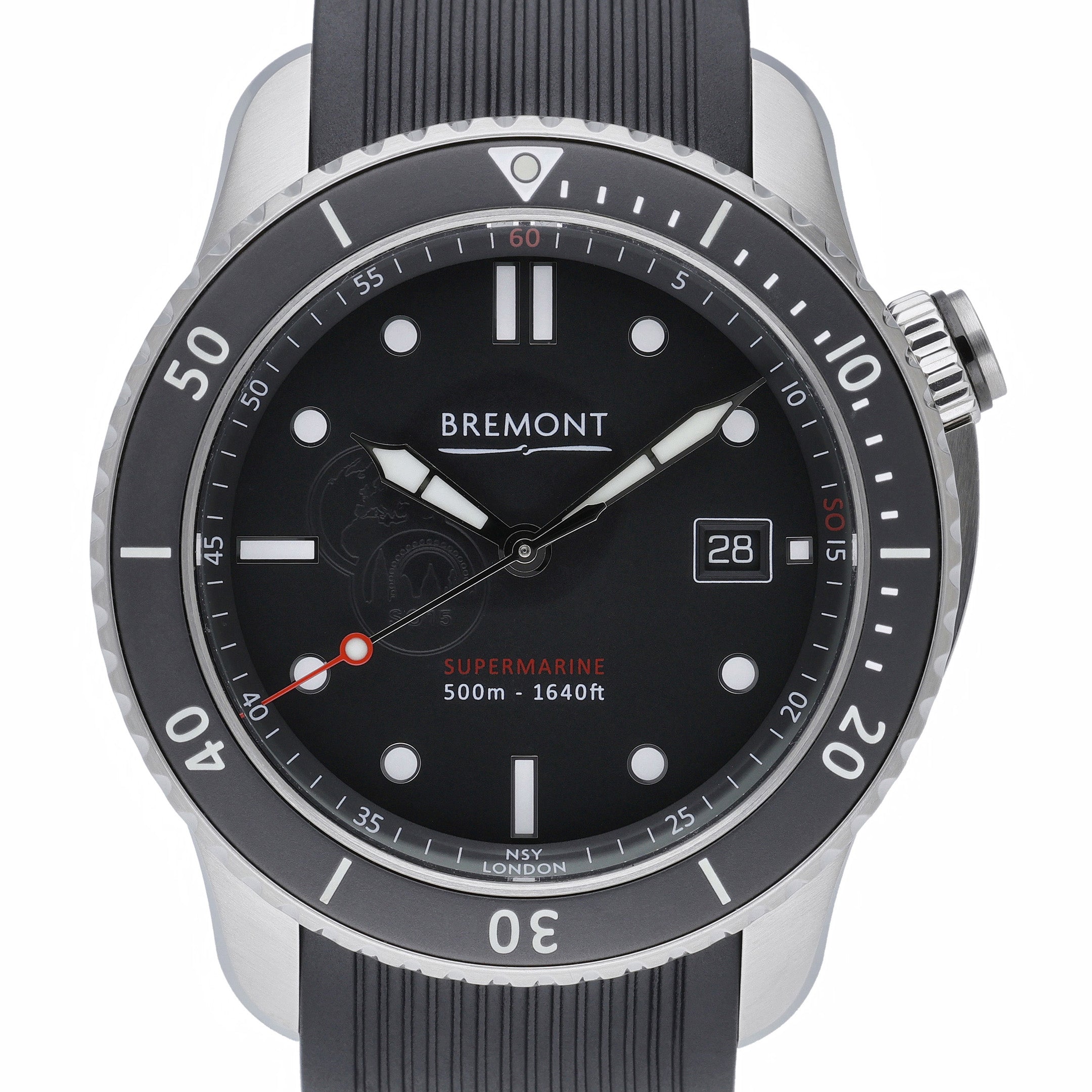 Bremont Supermarine S500-SO15-S with black dial and steel case