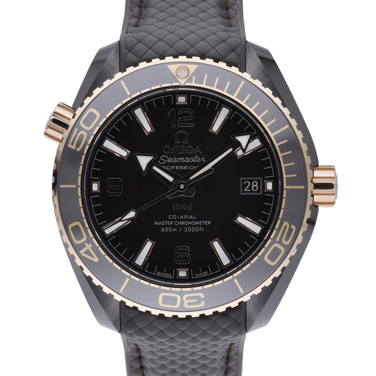 Omega Seamaster Planet Ocean 21562402013001 with brown dial and ceramic case