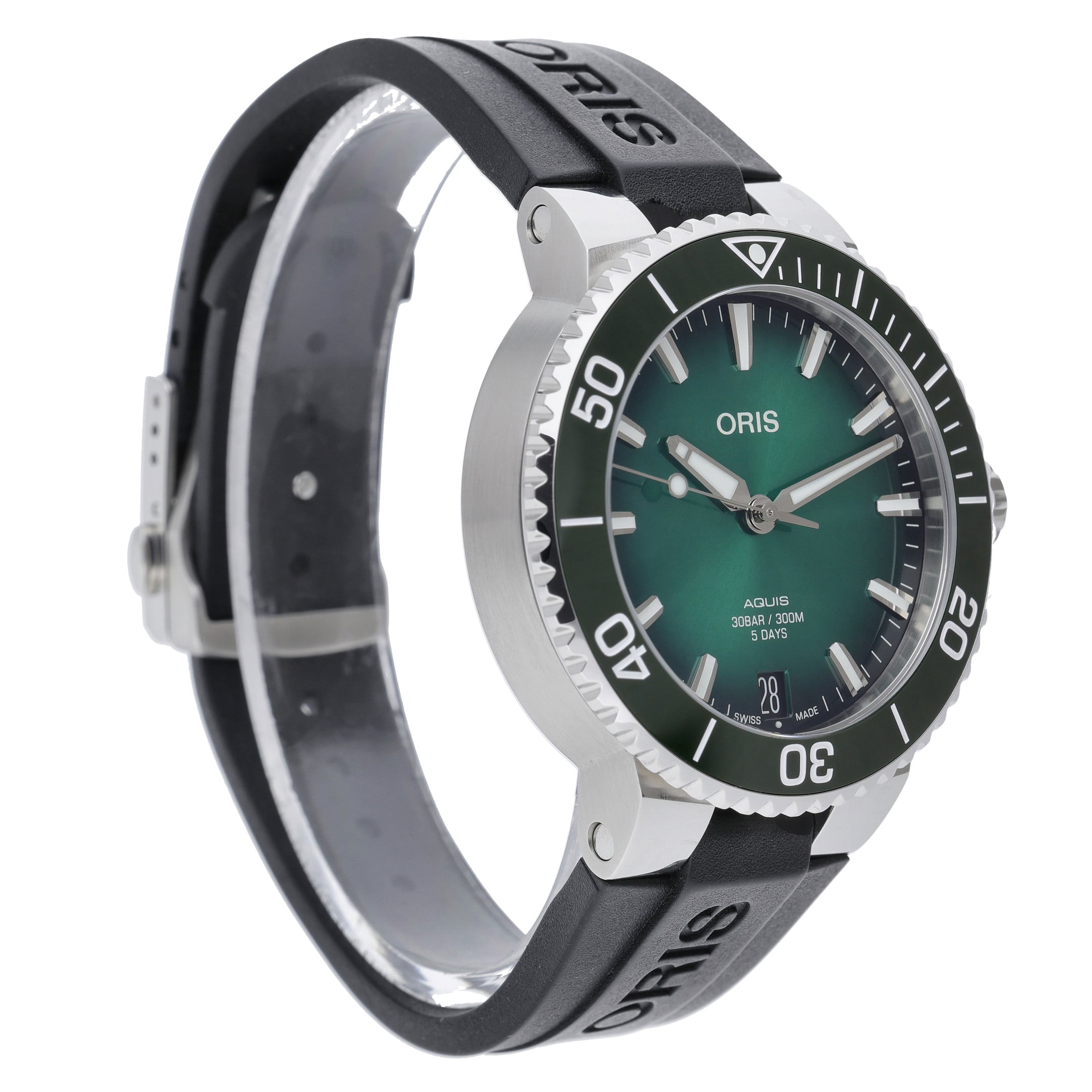 Oris Aquis Date 01 400 7769 4157 07 4 22 74FC with green dial and steel case - product image 4
