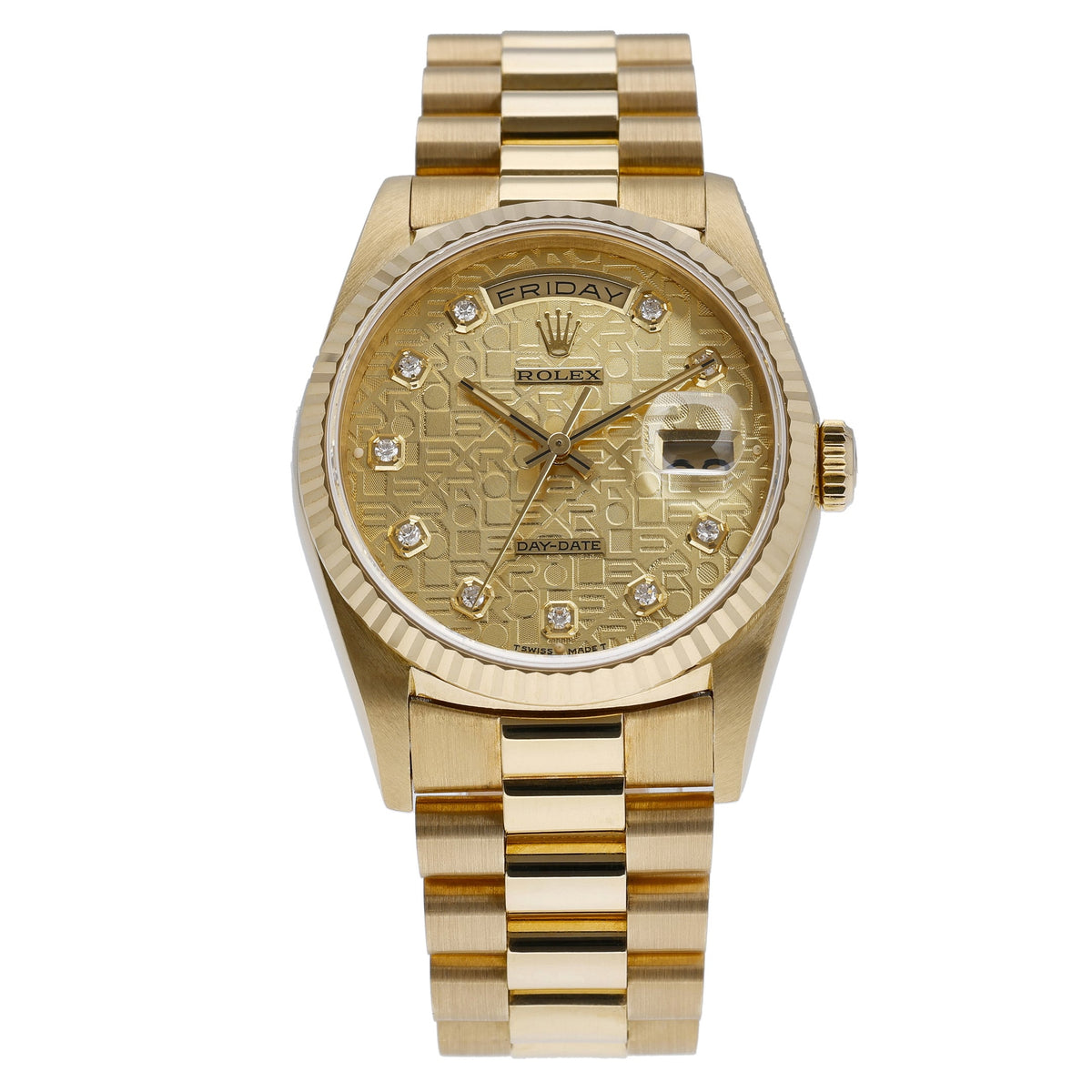 Rolex Day-Date 18238 with jubilee dial and 18ct yellow gold case - product image 3