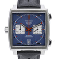 Tag Heuer Monaco CAW211P with blue dial and steel case