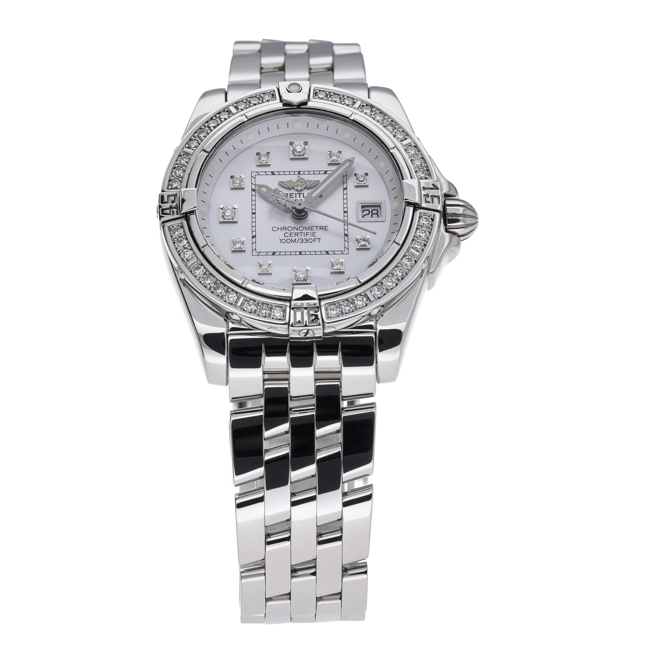 Breitling Cockpit A71356 with mother of pearl dial and steel case - product image 3