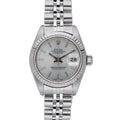 Rolex Datejust 69174 with silver dial and steel & white gold case