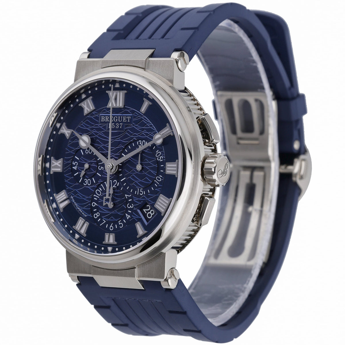 Breguet Marine 5527BB/Y2/5WV with blue dial and 18ct white gold case - product image 3