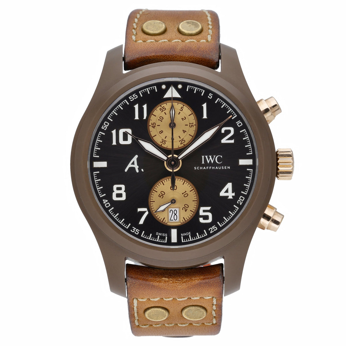 IWC Pilot Chronograph IW388006 with brown dial and ceramic case - product image 2
