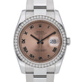 Rolex Datejust 116244 with salmon dial and oystersteel case