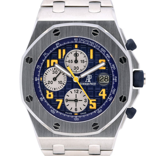 Audemars Piguet Royal Oak Chronograph 26107ST.OO.D018CR.01 with blue dial and steel case
