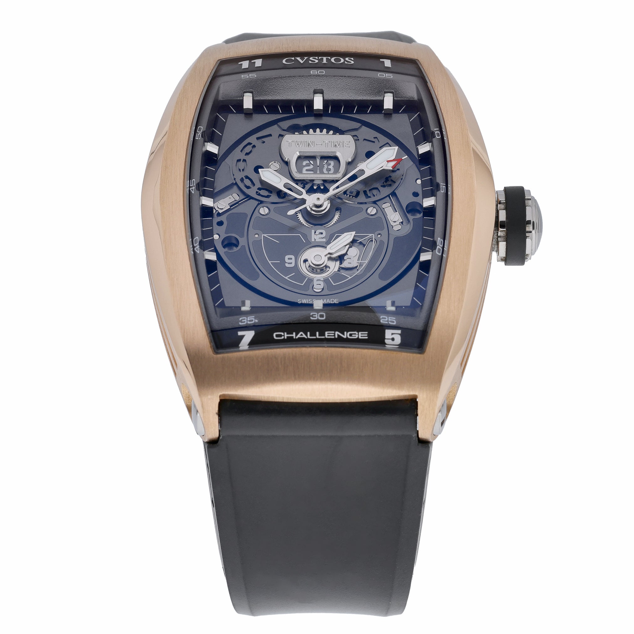 Cvstos Challenge Twin Time 301RG with grey dial and 18ct rose gold case - product image 2