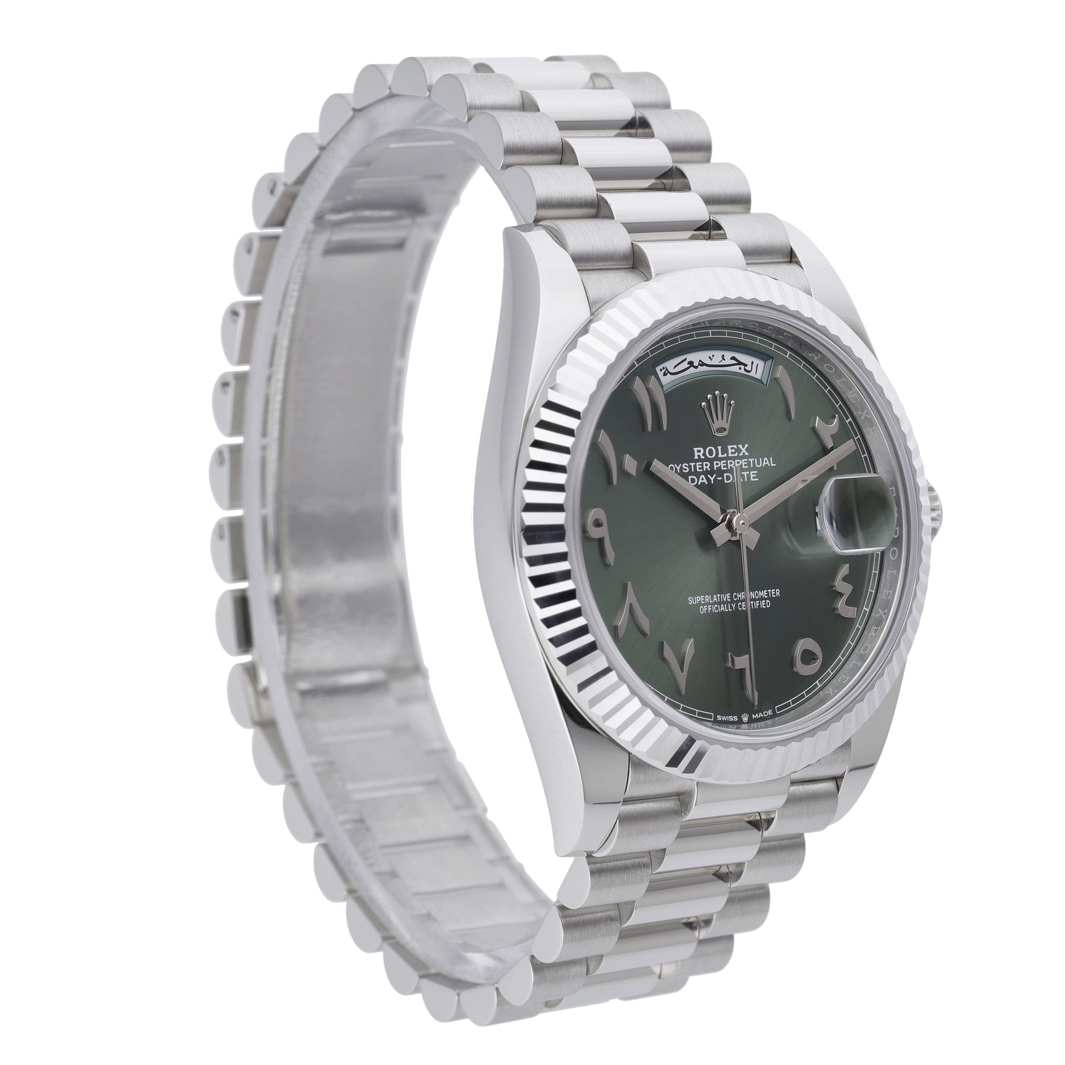 Rolex Day-Date 40 228236 with green dial and platinum case - product image 4