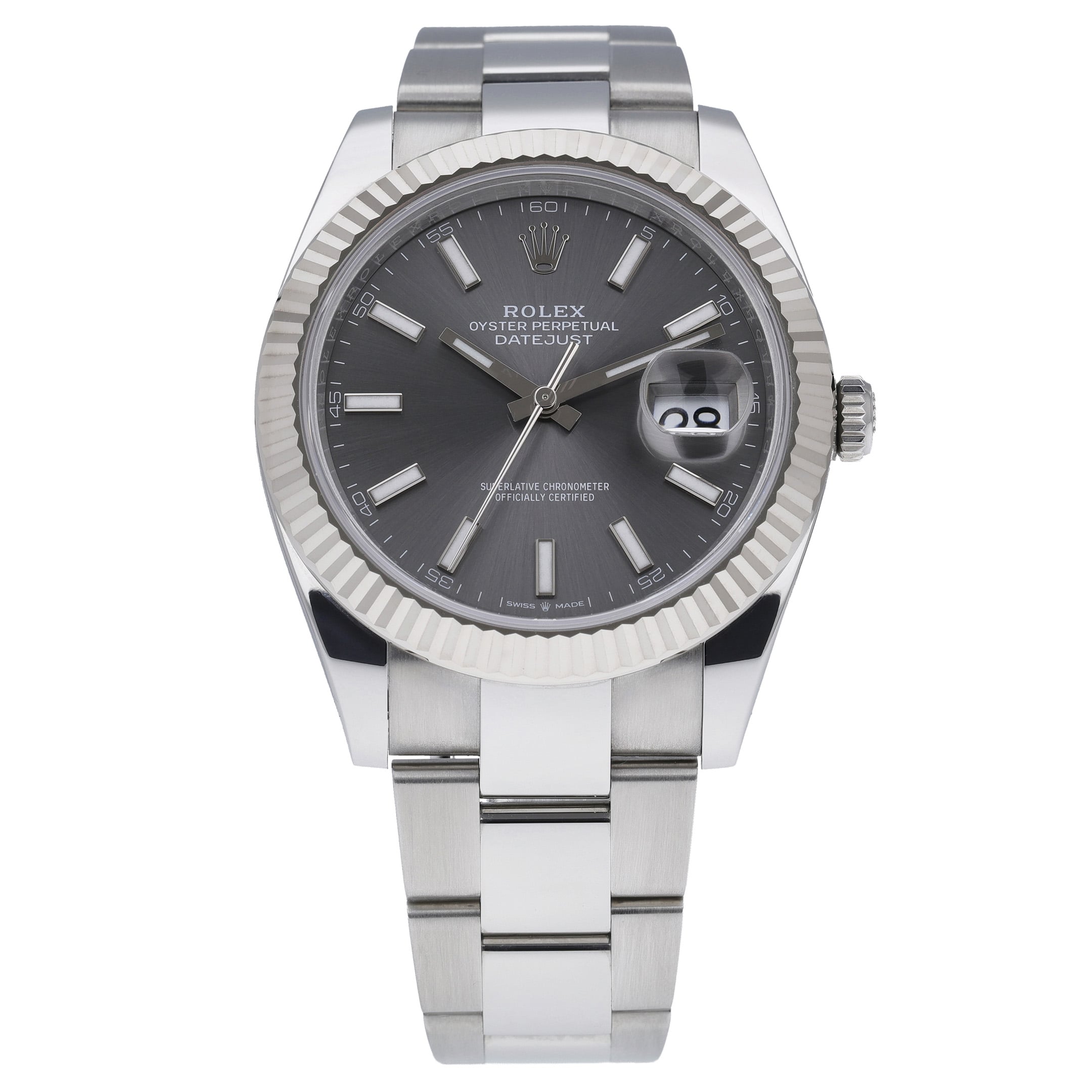 Rolex Datejust 41 126334 with grey roman numeral dial and steel & white gold case - product image 3