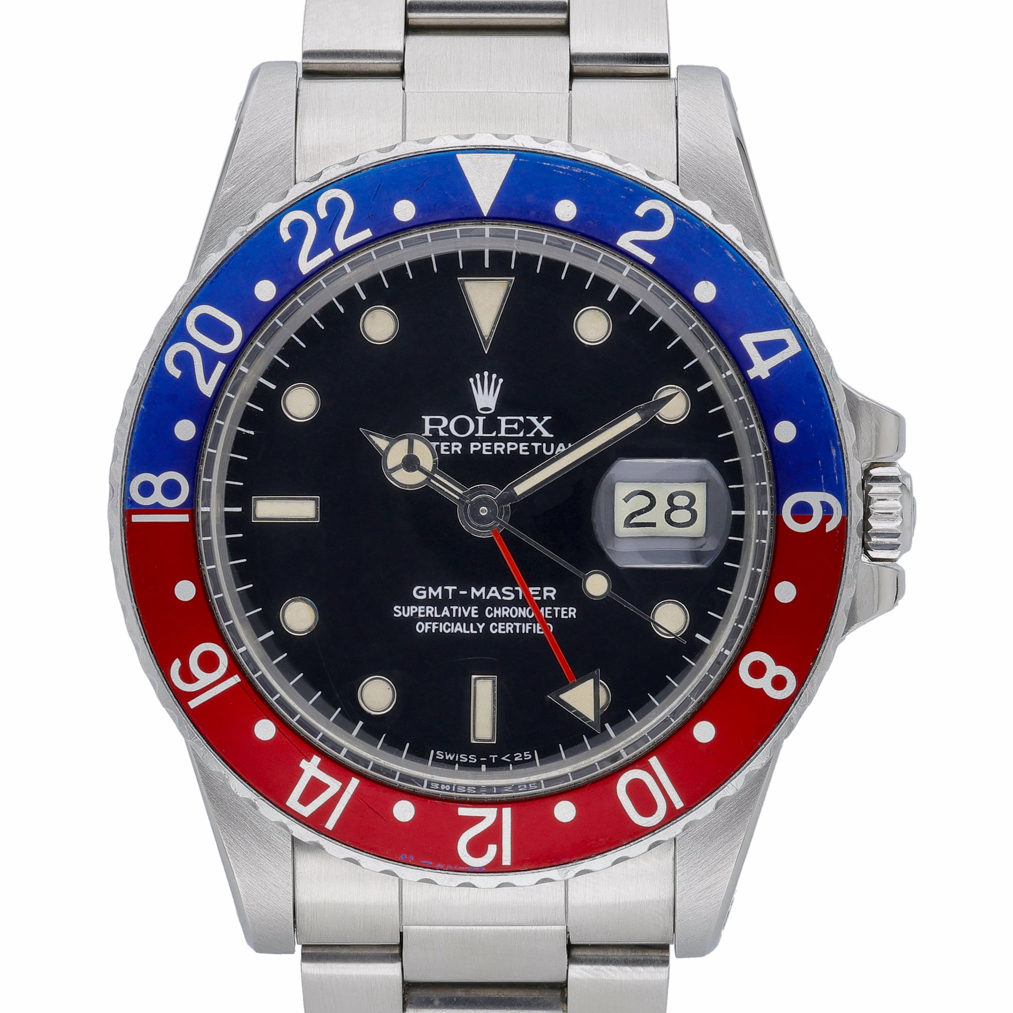 Rolex GMT-Master 16750 with black dial and oystersteel case