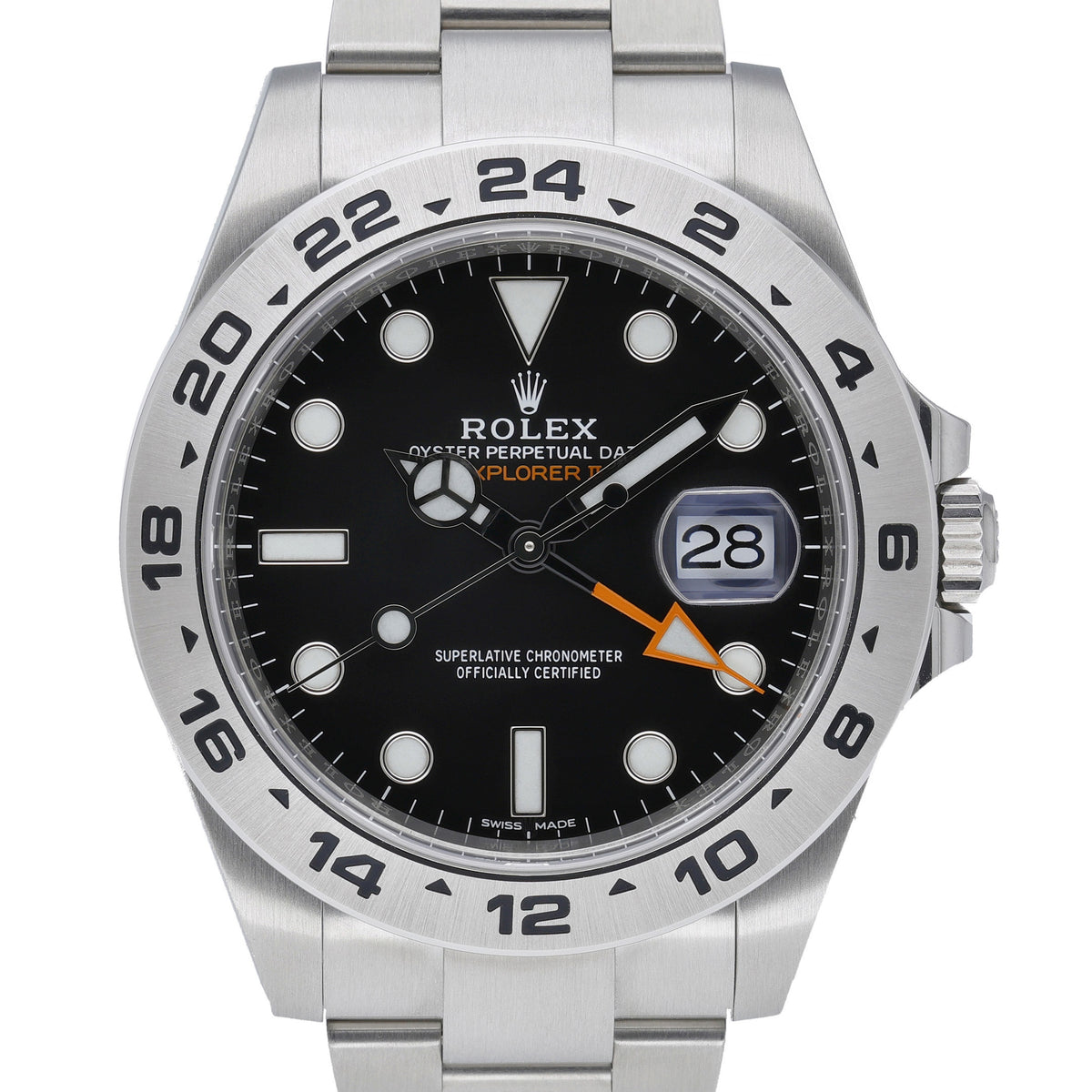 Rolex Explorer II 216570 with black dial and oystersteel case