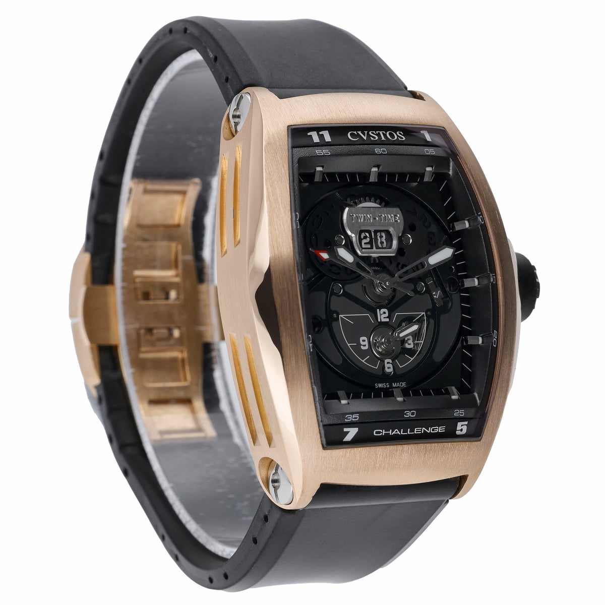 Cvstos Challenge Twin Time 301RG with grey dial and 18ct rose gold case - product image 4