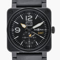 Bell & Ross BR03-51GMT BR03-51-S with black dial and steel case