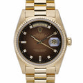 Rolex Day-Date 36 18038 with chocolate ombré dial and 18ct yellow gold case