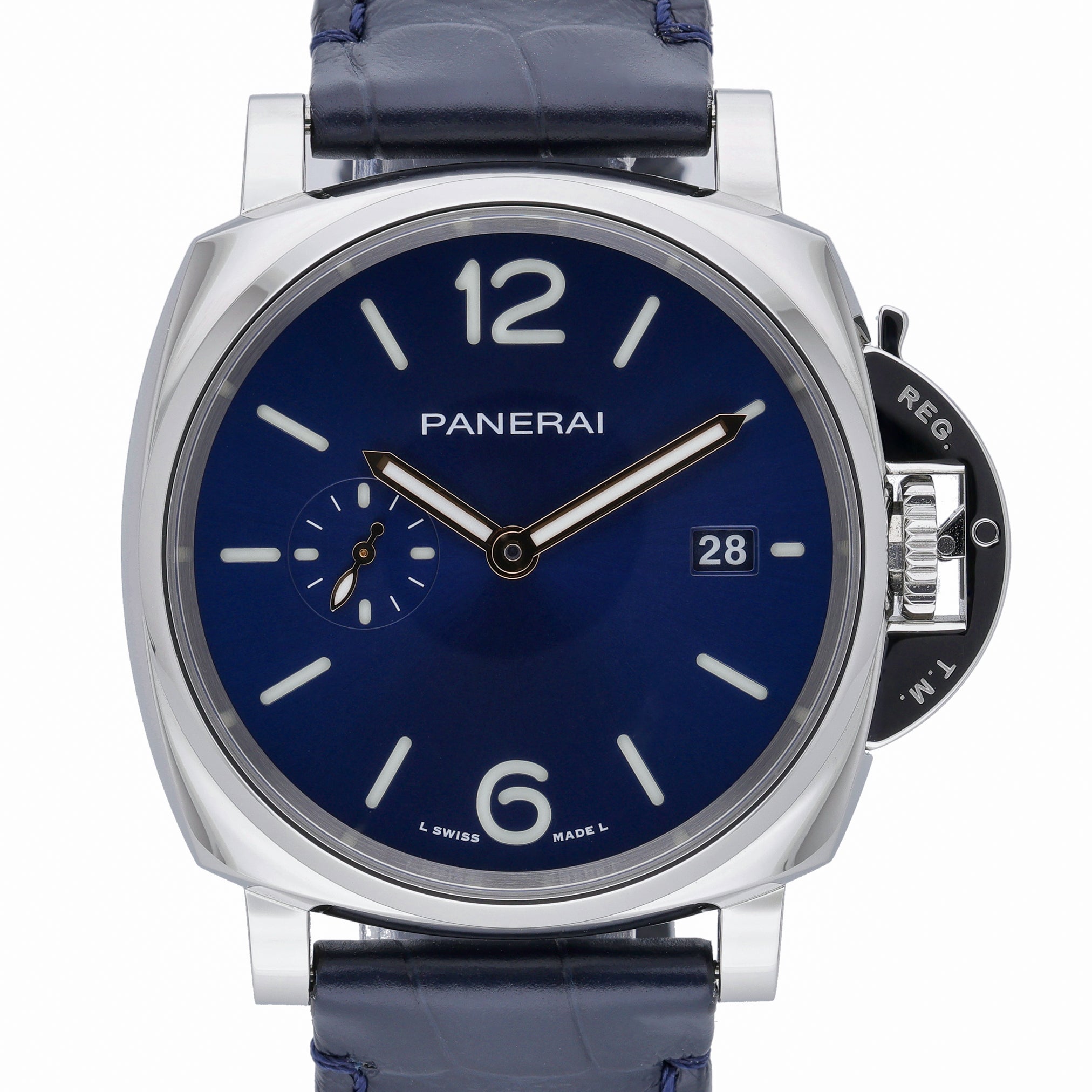 Panerai Luminor Due PAM01274 with blue dial and steel case