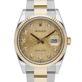 Rolex Datejust 126233 with champagne diamond dial and steel & yellow gold case