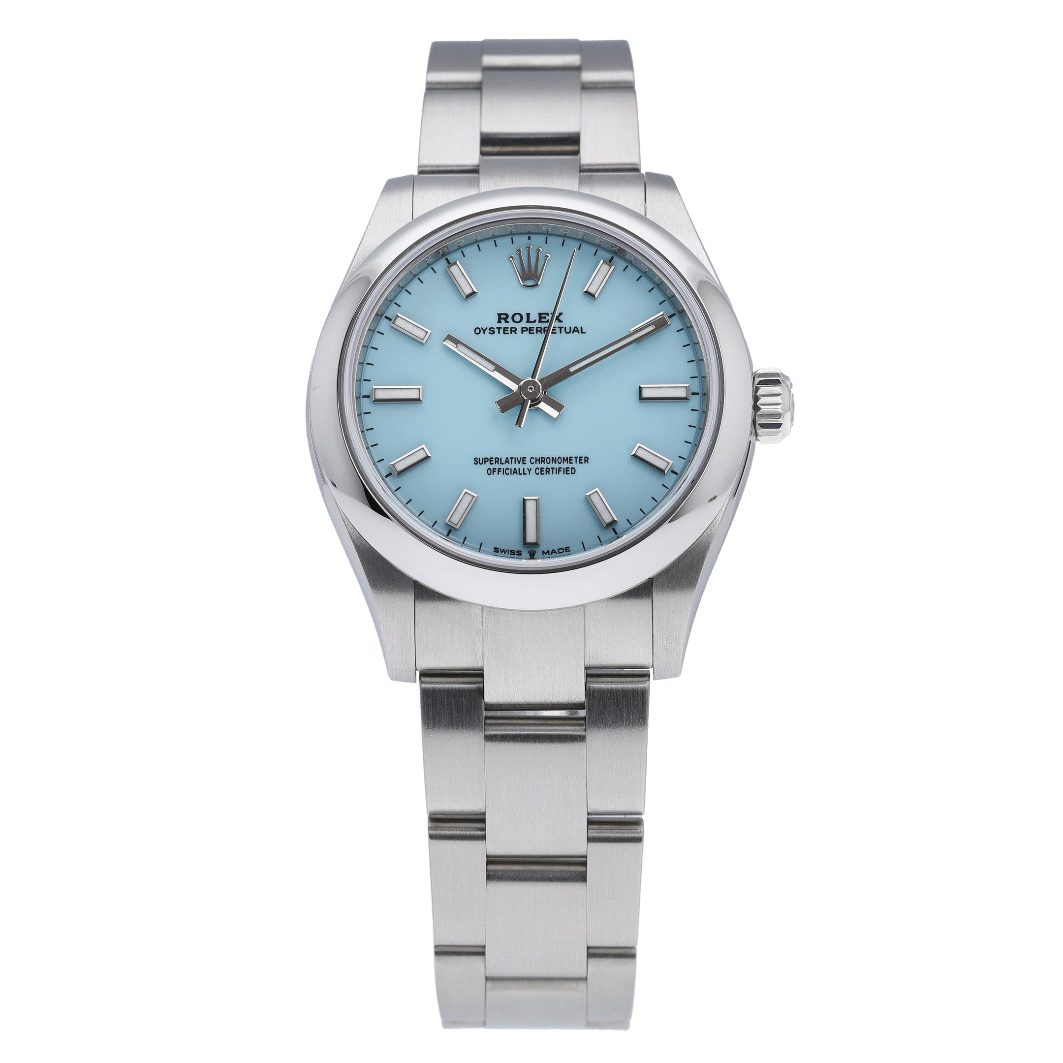 Rolex Oyster Perpetual 277200 with tiffany blue dial and oystersteel case - product image 3