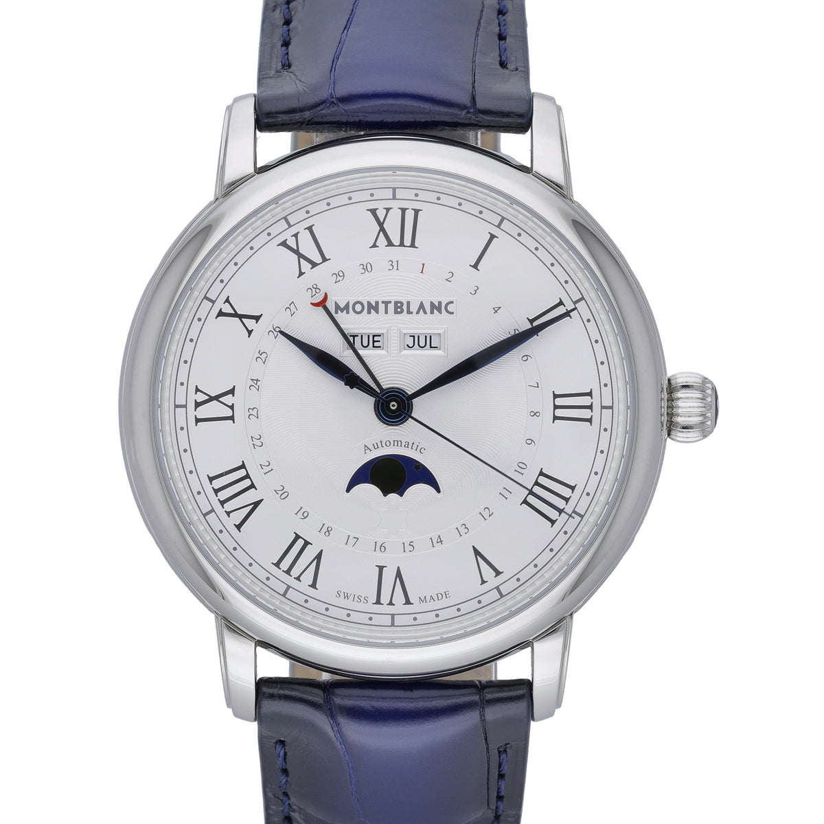 Montblanc Star 119955 with white dial and steel case