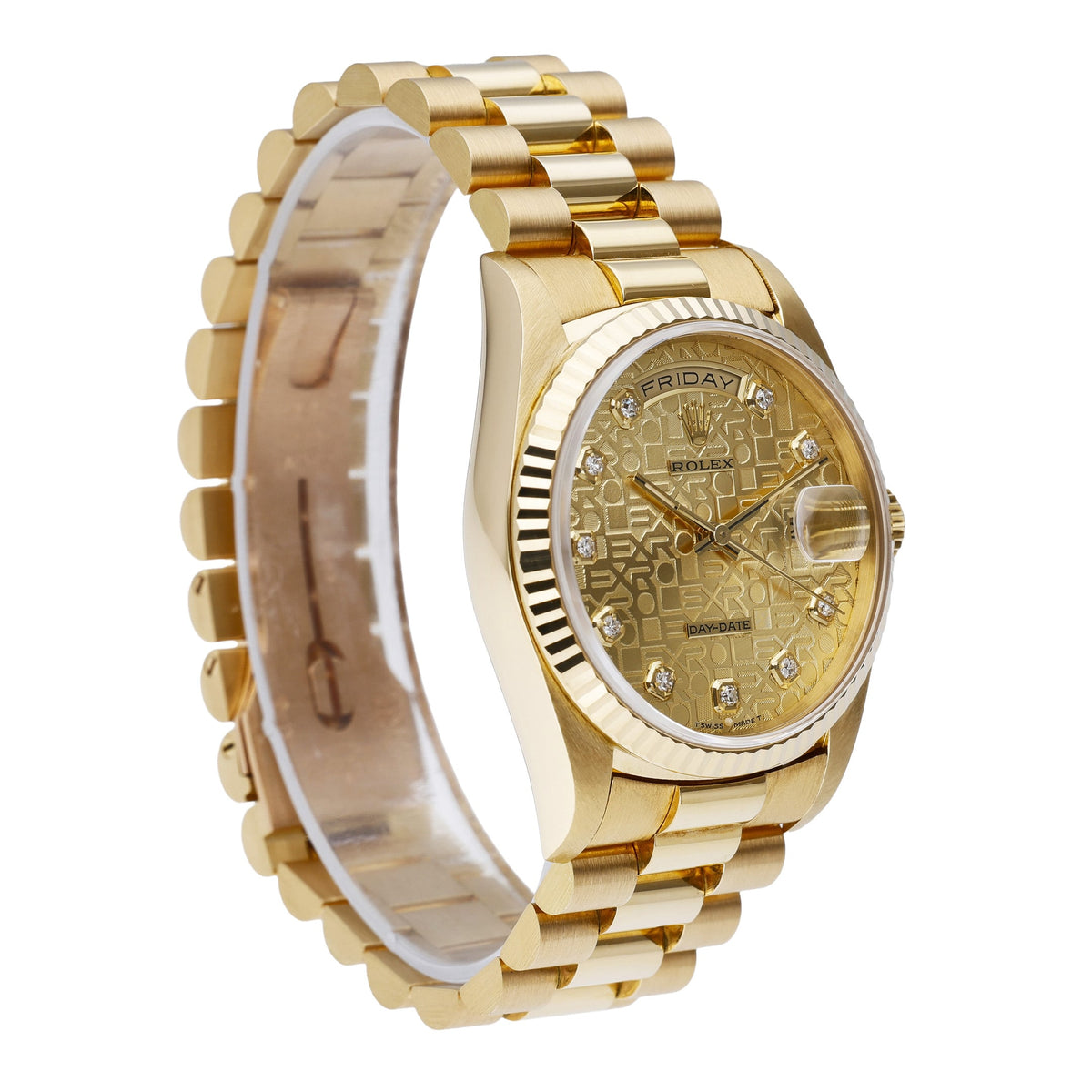 Rolex Day-Date 18238 with jubilee dial and 18ct yellow gold case - product image 4