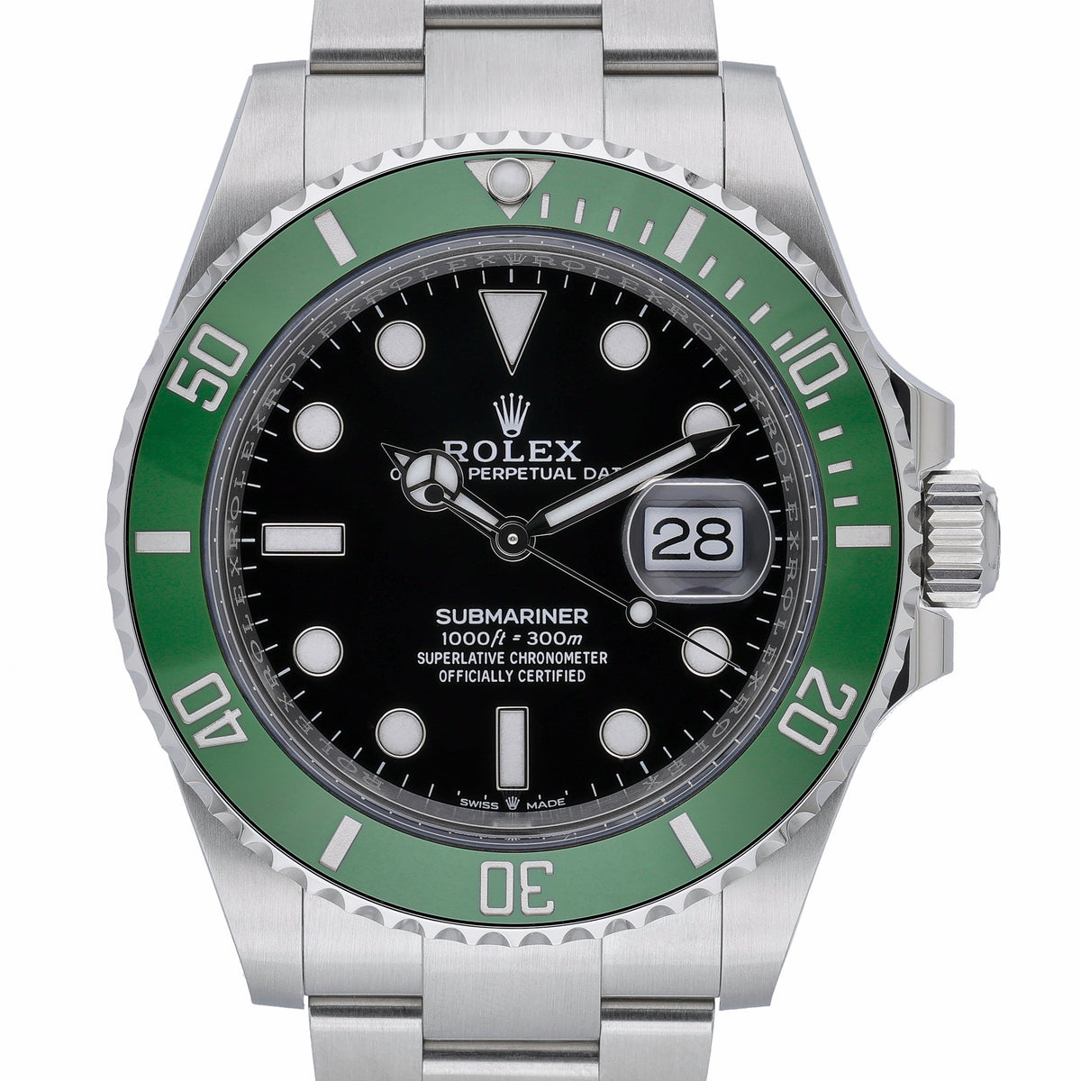 Rolex Submariner 126610LV with black dial and oystersteel case