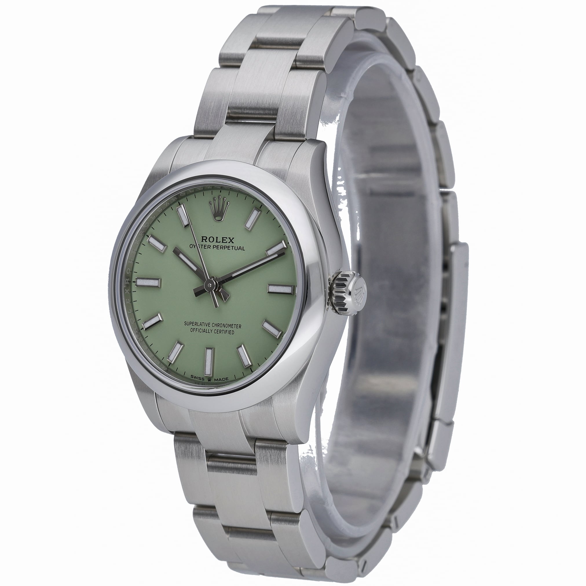 Rolex Rolex Oyster Perpetual 31 277200 with pistachio dial and oystersteel case - product image 3