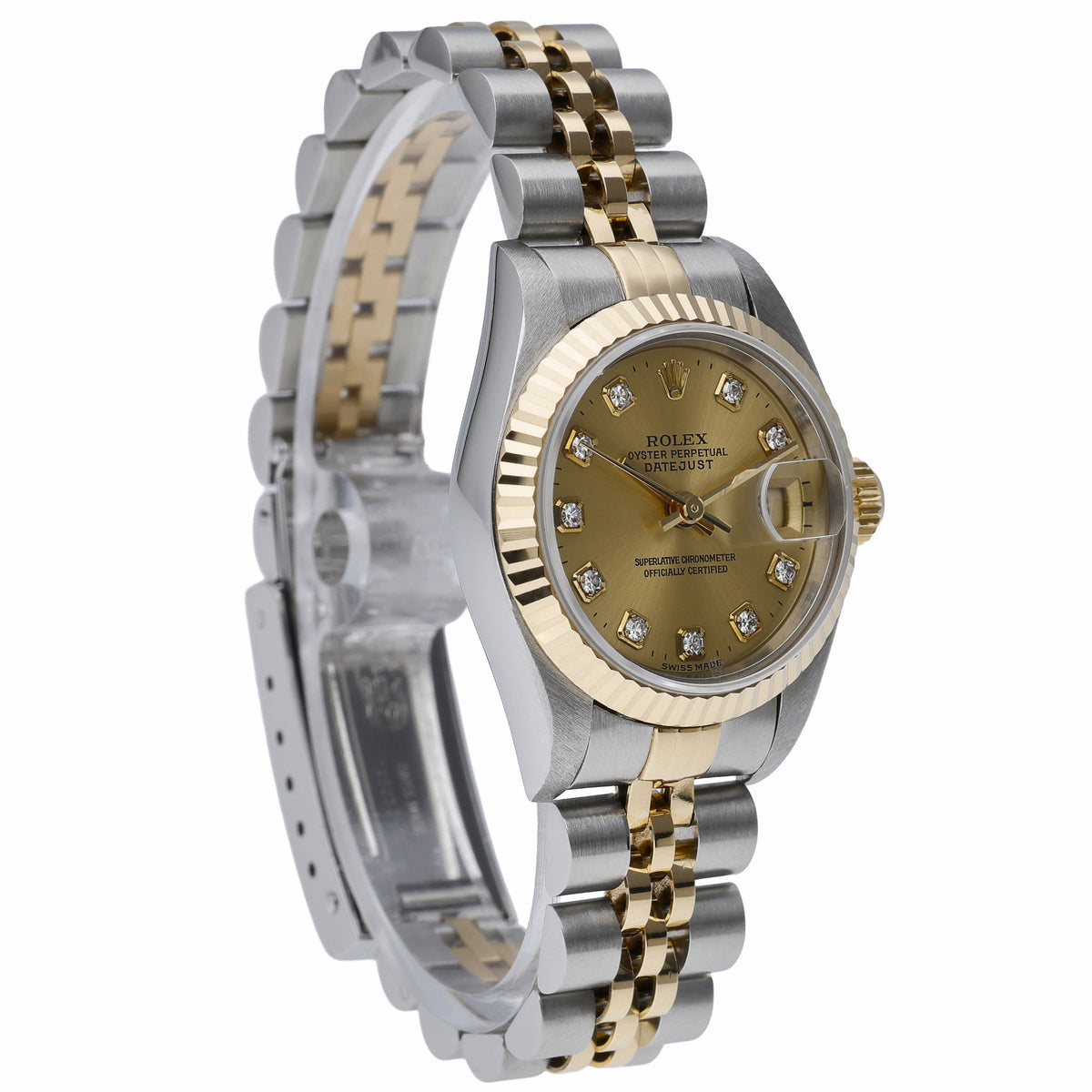 Rolex Datejust 69173 with champagne dial and steel & yellow gold case - product image 4