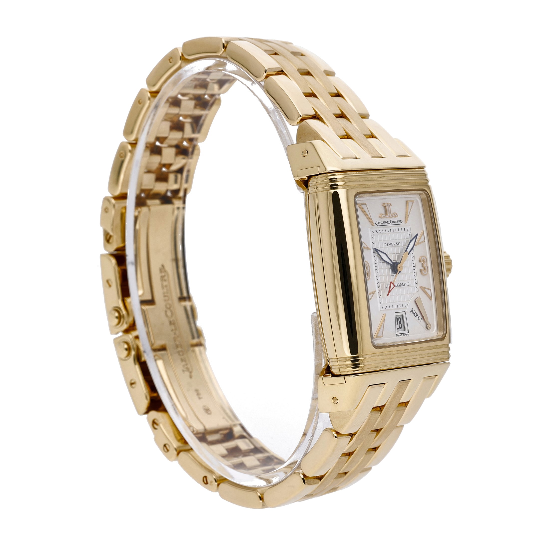 Jaeger-LeCoultre Gran Sport Chrono 295.1.59 with white dial and 18ct yellow gold case - product image 4