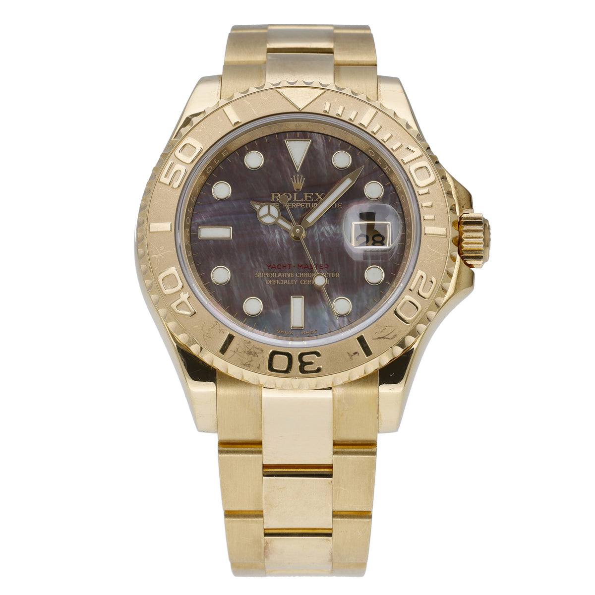 Rolex Yacht-Master II 16628 with tahitian dial and 18ct yellow gold case - product image 3