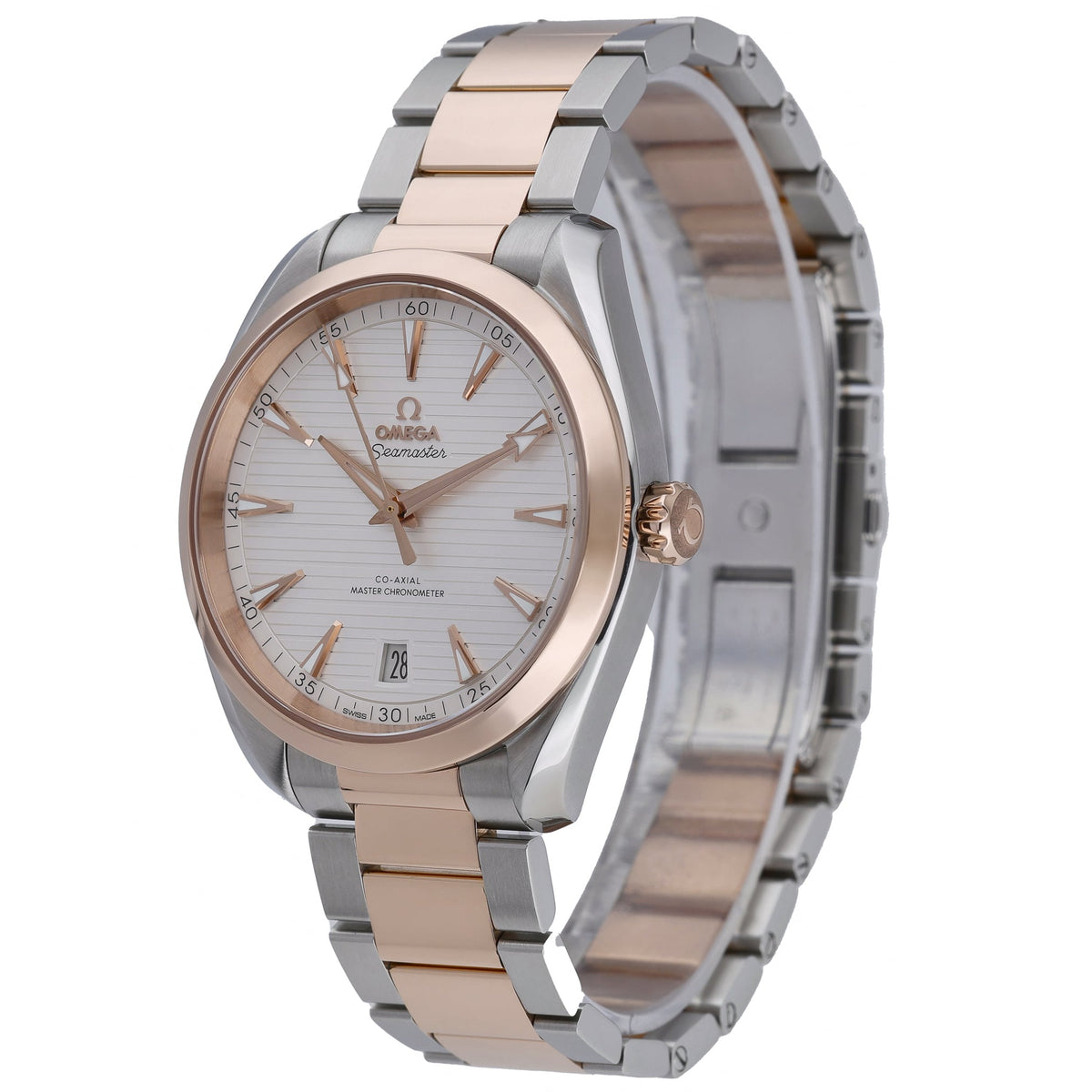 Omega Aqua Terra 150 M 220.20.41.21.02.001 with silver dial and steel & rose gold case - product image 3