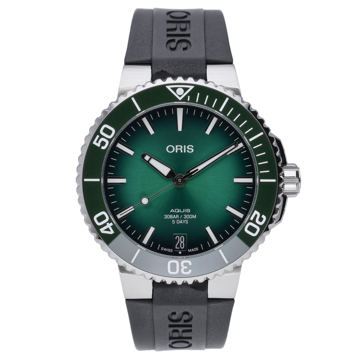 Oris Aquis Date 01 400 7769 4157 07 4 22 74FC with green dial and steel case - product image 2