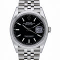Rolex Datejust 36 126200 with black dial and oystersteel case
