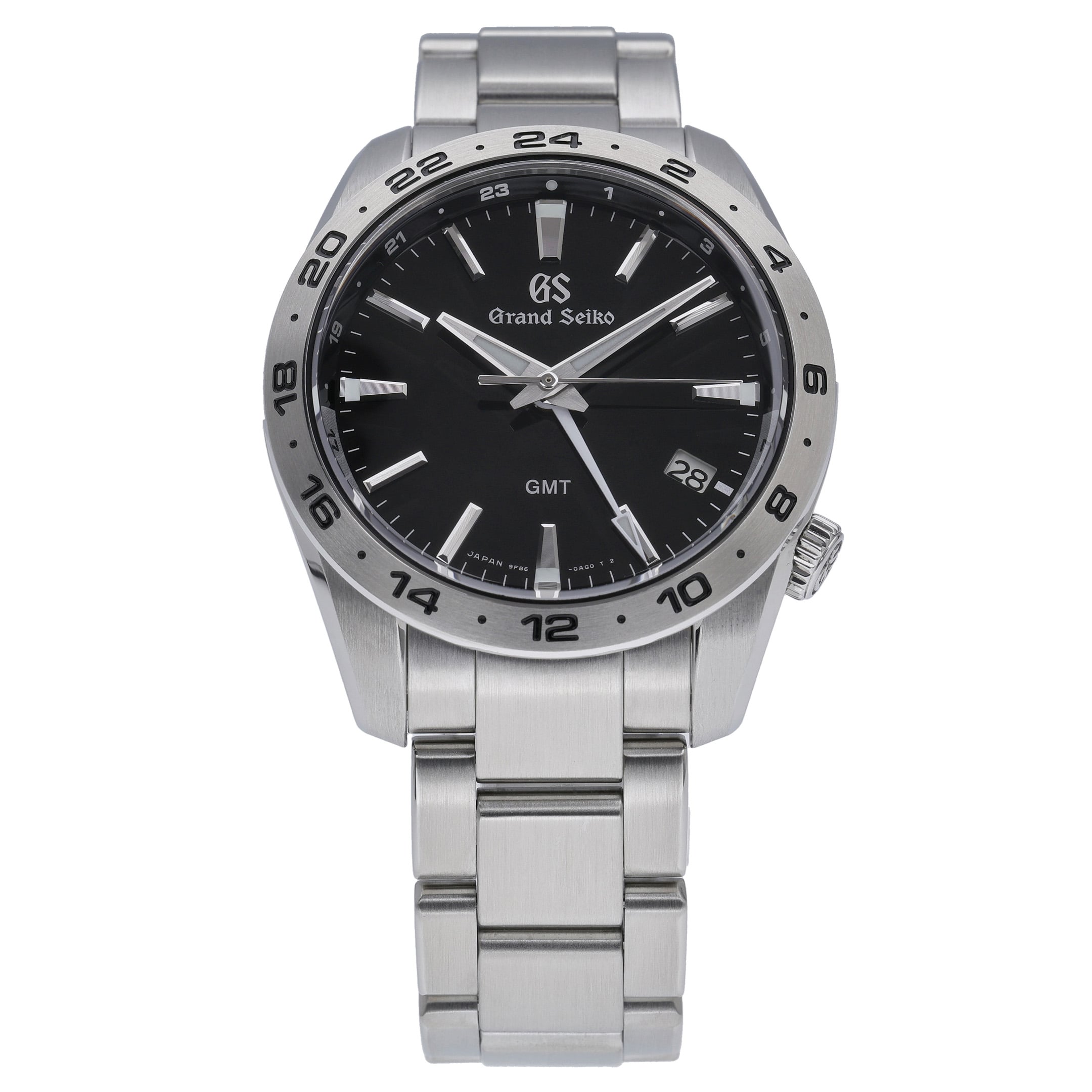 Grand Seiko GMT Quartz SBGN027G with black dial and steel case - product image 3