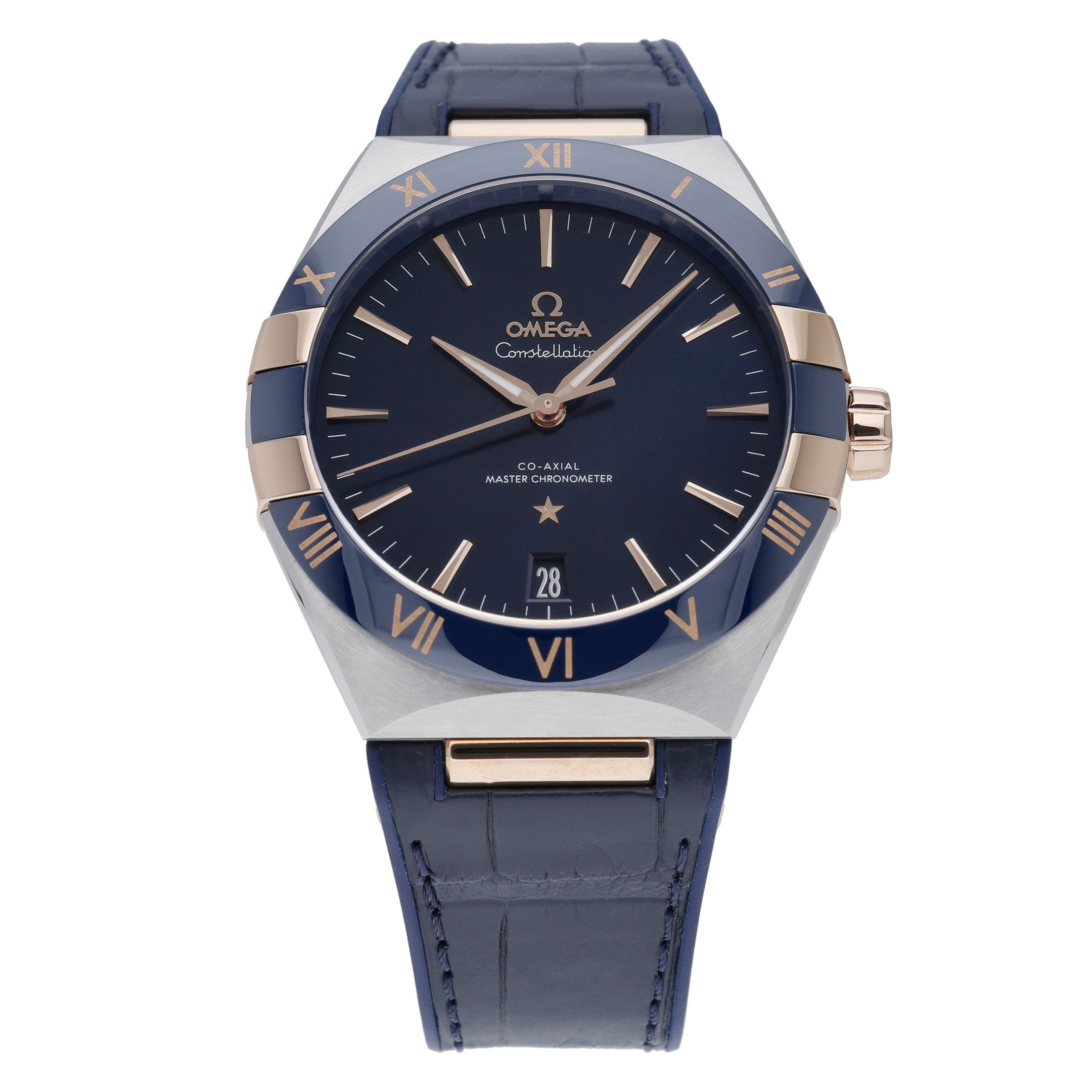 Omega Co-Axial Master Chronometer 13123412103001 with blue dial and steel & rose gold case - product image 3